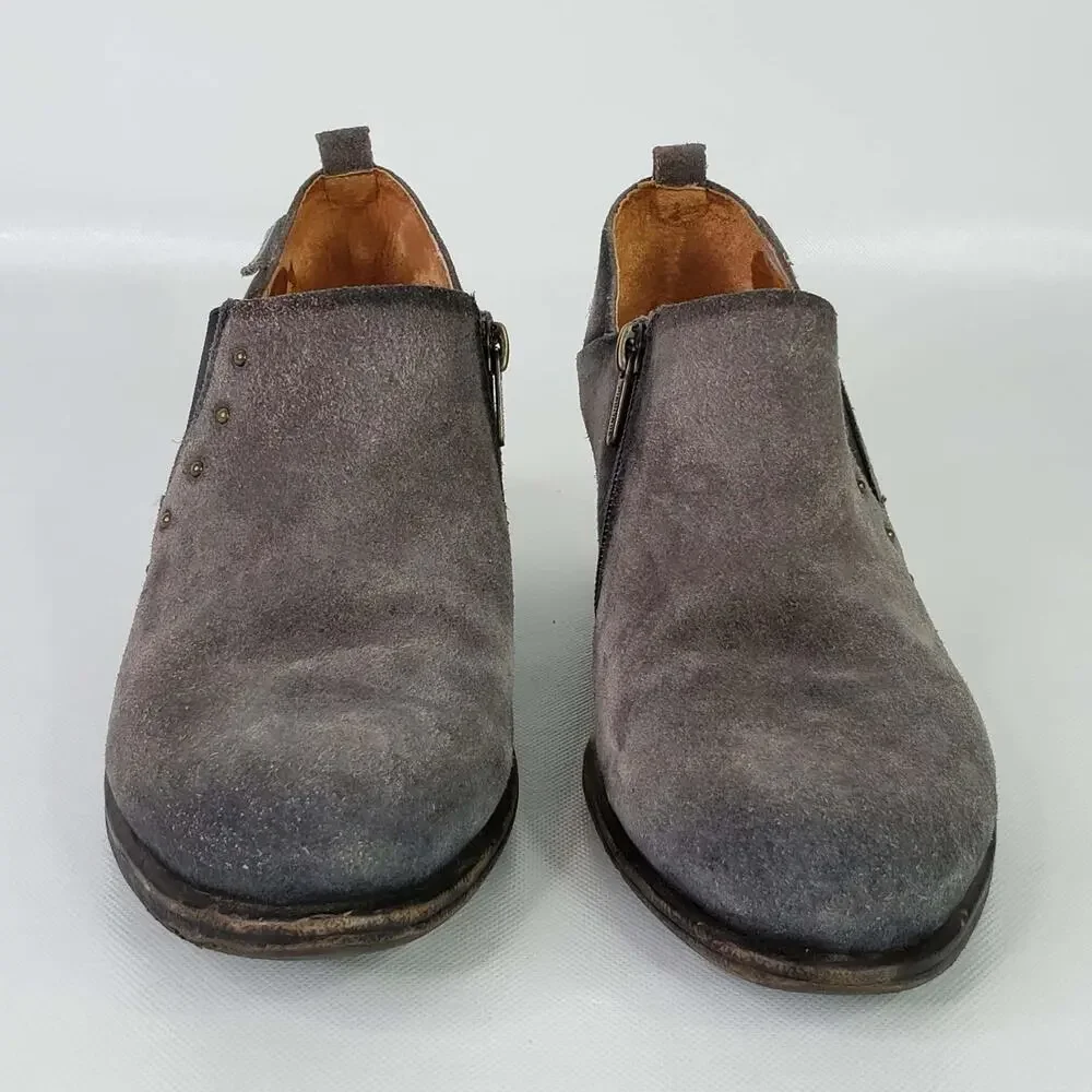 Pikolinos Baqueira Suede Ankle Boots Size EU 41 US 10 Gray Side Zip